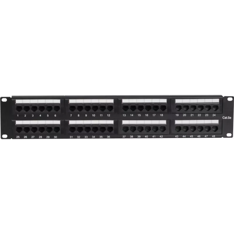 DS-IT CAT 5e UTP patch panel δικτύου, 19 inch, 48-port (DS-Patch5-48UTP)