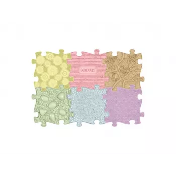 MUFFIK ορθοπεδικό χαλάκι αισθητηριακό σετ 6-in-1 Baby Pastel – 6 κομμάτια puzzle