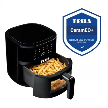 TESLA AirCook Q45 Pro AIRCKQ45PROBLK φριτέζα αέρος με κεραμική επίστρωση