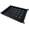 DSIT DS-FO96 19 inch καθολικό σταθερό ράφι 1U, ρυθμιζόμενο βάθος 710-950 mm, μαύρο