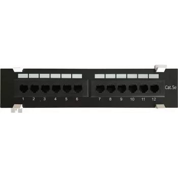 DSIT CAT 5e patch panel επιτοίχιας τοποθέτησης 12 θυρών UTP
