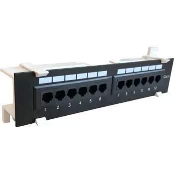 DSIT CAT 5e patch panel επιτοίχιας τοποθέτησης 12 θυρών UTP