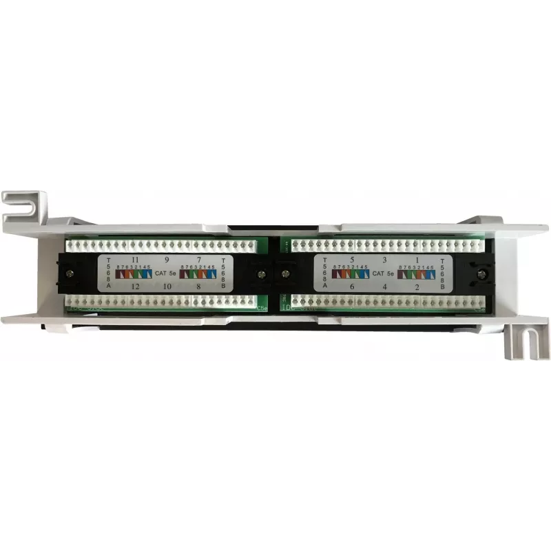 DSIT CAT 5e patch panel επιτοίχιας τοποθέτησης 12 θυρών UTP