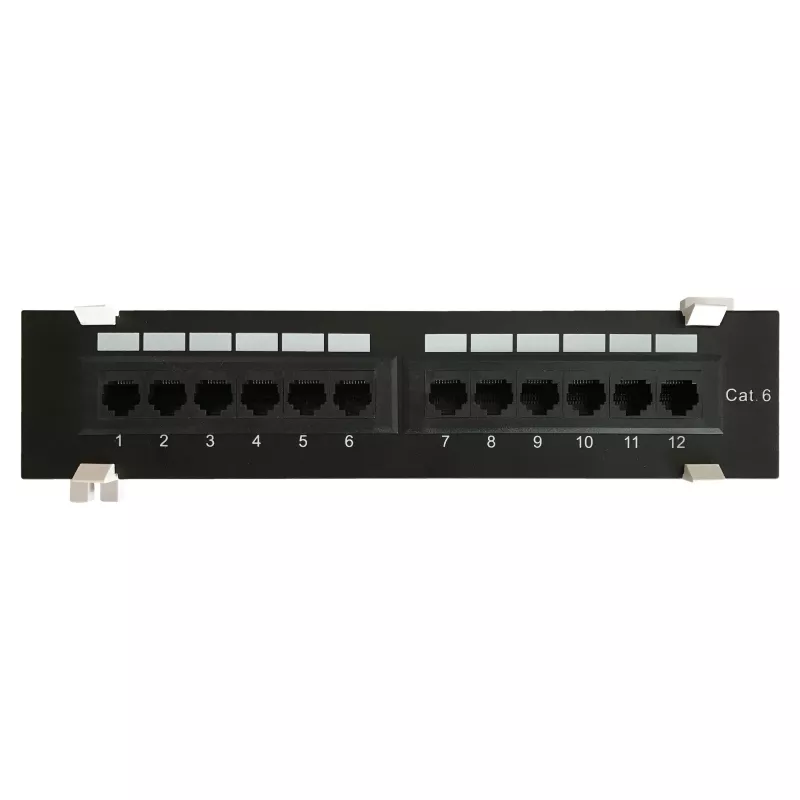 DS-IT CAT 6 patch panel επιτοίχιας τοποθέτησης, 12 θυρών UTP (DS-Patch6-12UTP-WM)