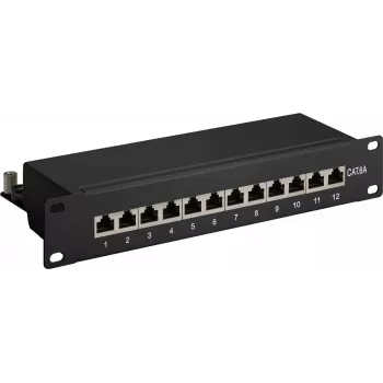 DSIT DS-10Patch6a-12STP patch panel 10 inch 12 θυρών STP CAT 6a