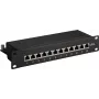 DSIT DS-10Patch6a-12STP patch panel 10 inch 12 θυρών STP CAT 6a