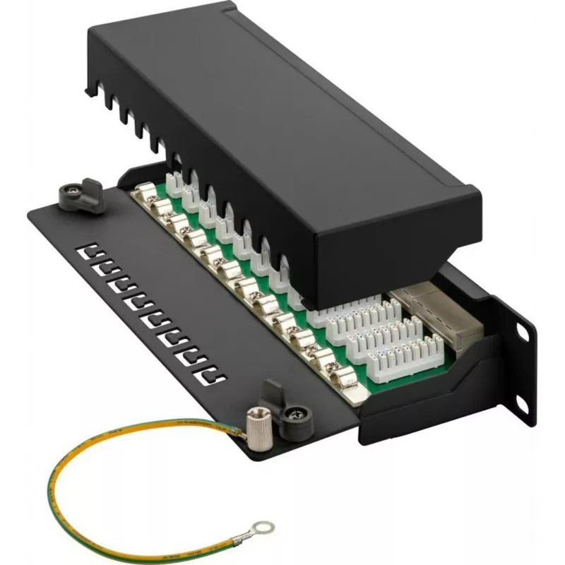 DSIT DS-10Patch6a-12STP patch panel 10 inch 12 θυρών STP CAT 6a