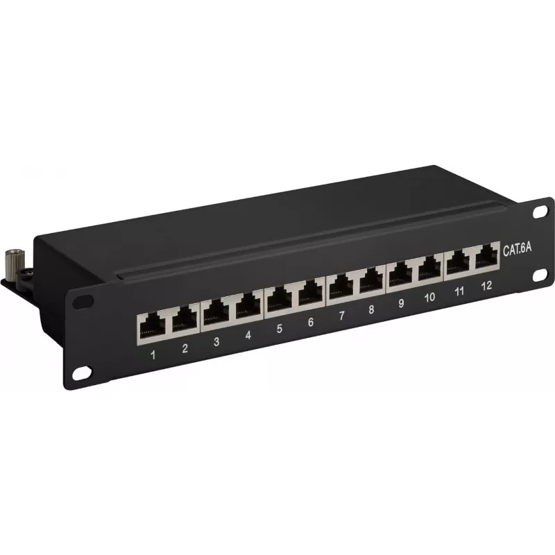 DSIT DS-10Patch6a-12STP patch panel 10 inch 12 θυρών STP CAT 6a
