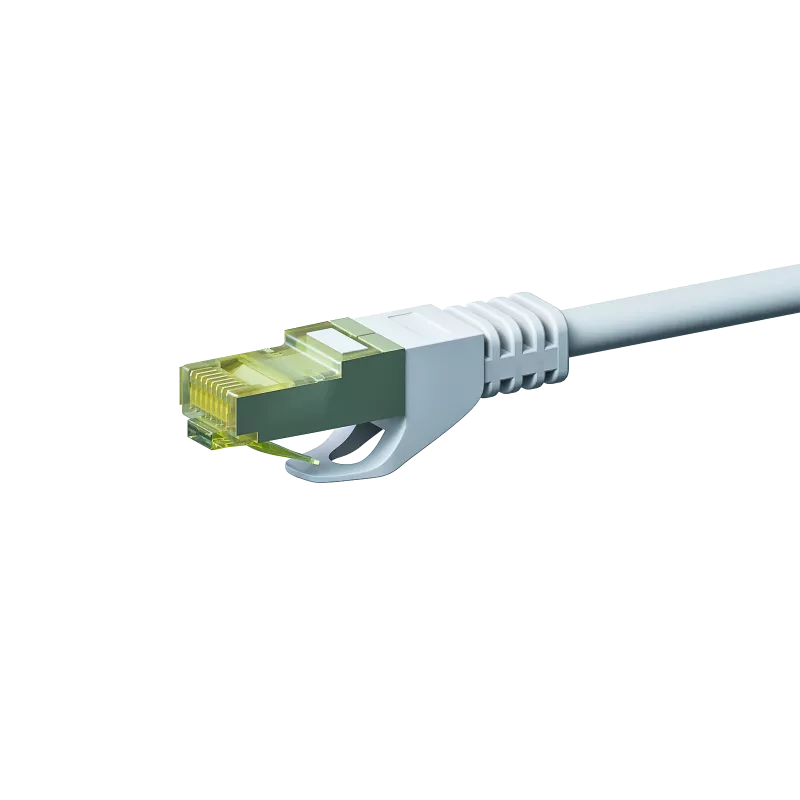 DSIT Cat.7 S/FTP (PiMF) RJ45 καλώδιο patch, λευκό, 1,50 m