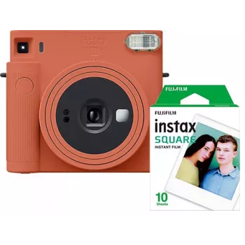 Fujifilm Instax Square SQ1 φωτογραφική μηχανή στιγμιαίας εκτύπωσης, πορτοκαλί τερακότα, με φιλμ (70100148679)