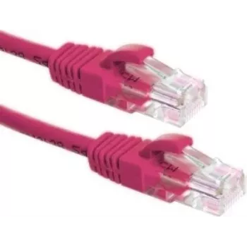 DSIT CAT6a καλώδιο δικτύου 100% χαλκός - U/UTP - 0,50 μέτρα - ροζ (DC-U6A9-005)