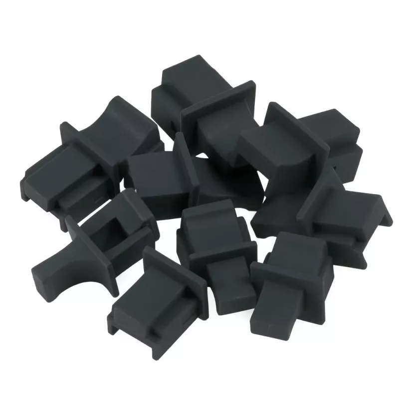 DSIT καπάκια θυρών RJ45, σετ 10 τεμ., μαύρο