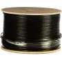 DSIT CAT7 S/FTP καλώδιο εξωτερικής εγκατάστασης 305m, μονοκόμματο αγωγό, μανδύα PE, Fca, διπλά θωρακισμένο, 10 Gbit/s, μαύρο