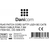 DSIT CAT 6 καλώδιο δικτύου LSOH - S/FTP - 7,5 m - ροζ