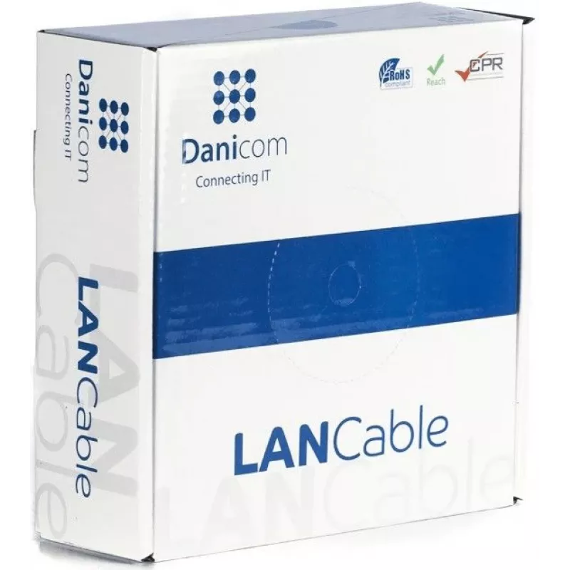 DSIT CAT5e F/UTP 50m Ρολό Καλώδιο Δικτύου Solid Core CCA Γκρι (DC-FTP5CCA50S-GRY)