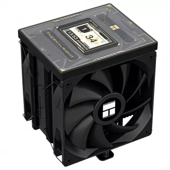 Thermalright Burst Assassin 120 Vision Black ARGB αερόψυκτρα CPU με οθόνη TFT-LCD, 6 heatpipes, 220W TDP, ανεμιστήρας 120mm PWM, Intel LGA1700/1200/115X/2011/2066, AMD AM5/AM4