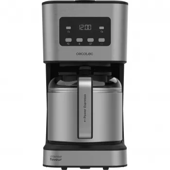 Cecotec Coffee 66 Drop & Thermo Time Καφετιέρα Φίλτρου, 1,2 l Θερμοδοχείο, 950 W, Ανοξείδωτο Χάλυβα/Μαύρο