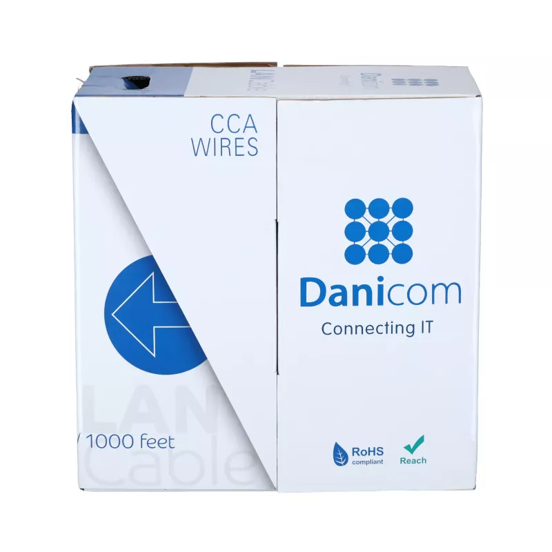 DSIT CAT5e FTP Solid Core CCA Καλώδιο Δικτύου 305m Γκρι