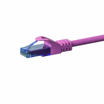 DSIT CAT6a καλώδιο δικτύου 100% χαλκός - U/UTP - 1 μέτρο - ροζ (DC-U6A9-010)