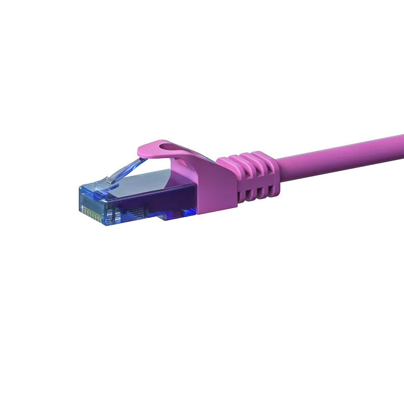 DSIT CAT6a καλώδιο δικτύου 100% χαλκός - U/UTP - 1 μέτρο - ροζ (DC-U6A9-010)