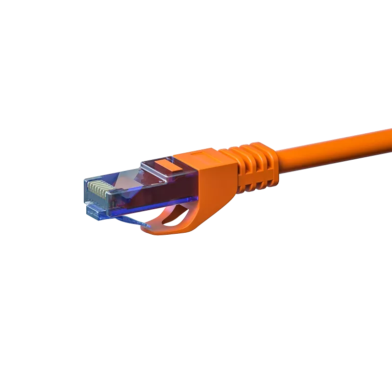 DSIT CAT6a U/UTP 100% χαλκός καλώδιο patch 15m πορτοκαλί