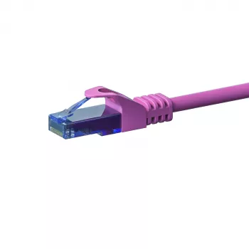 DSIT CAT6a U/UTP 30m ροζ καλώδιο patch δικτύου, 100% χαλκός, 10Gbps, RJ45