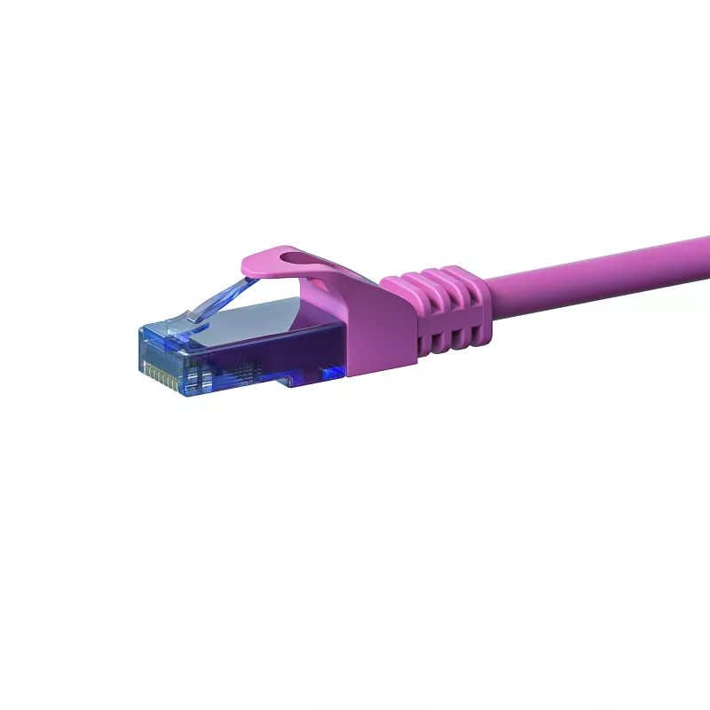 DSIT CAT6a U/UTP 30m ροζ καλώδιο patch δικτύου, 100% χαλκός, 10Gbps, RJ45