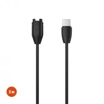 FIXED καλώδιο φόρτισης USB-C σε Garmin 2m μαύρο - Forerunner Fenix Venu Vivoactive Instinct