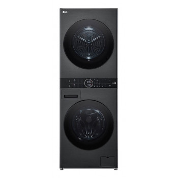 LG ELECTRONICS WashTower WT1210BBF (WiFi) 12kg/10kg πλυντήριο-στεγνωτήριο με AI DD™, Steam+ και ezDispense™ - Black Steel