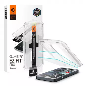 Spigen GLAS.tR EZ Fit Pro AC HD μεμβράνη προστασίας οθόνης από σκληρυμένο γυαλί για Nothing Phone (4a), συσκευασία 2 τεμ., διαφανές