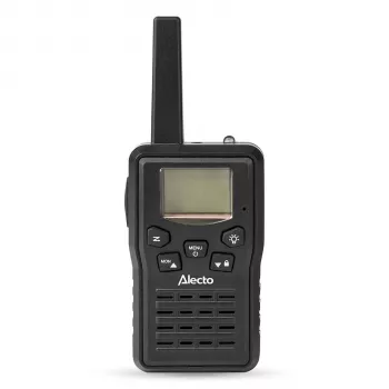 Alecto FR200BK σετ walkie-talkie συσκευασία 2 τεμ., εμβέλεια 10 km, PMR446, Μαύρο