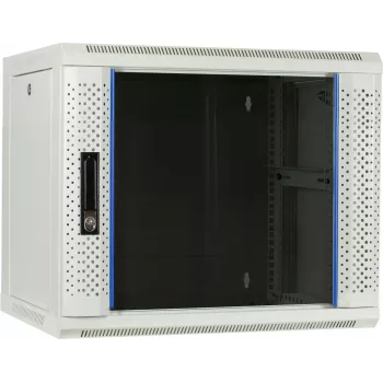 DSIT 9U επιτοίχιο rack server με γυάλινη πόρτα, λευκό, 600x450x500 mm