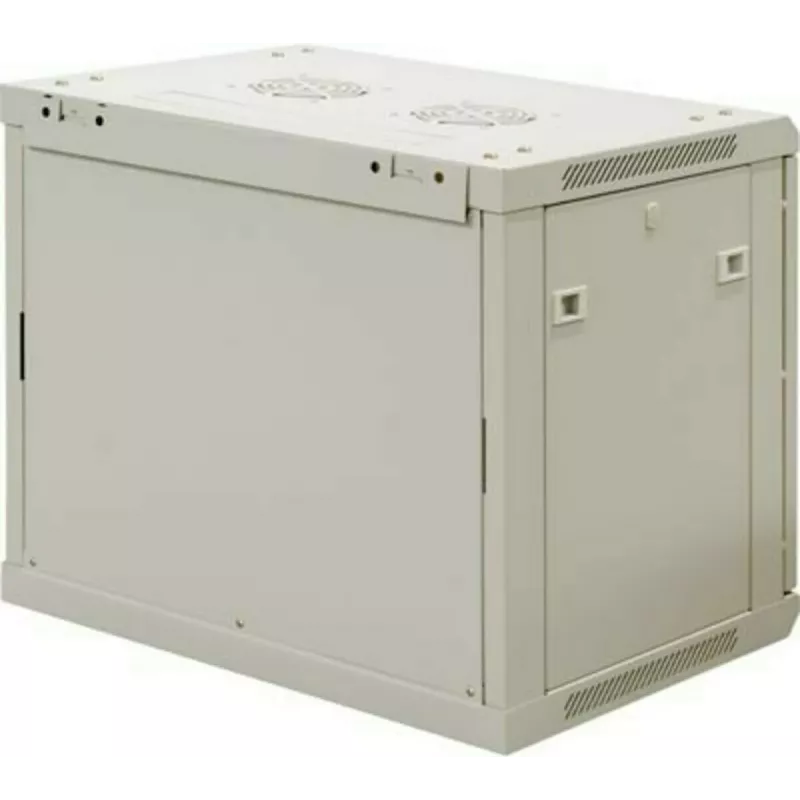 DSIT 9U επιτοίχιο rack server με γυάλινη πόρτα, λευκό, 600x450x500 mm