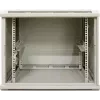 DSIT 9U επιτοίχιο rack server με γυάλινη πόρτα, λευκό, 600x450x500 mm