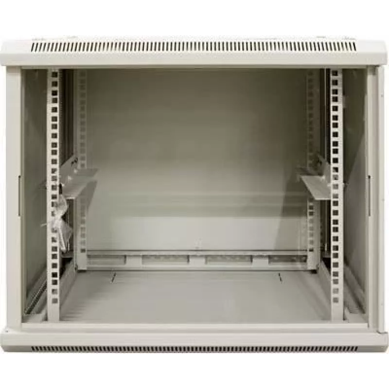 DSIT 9U επιτοίχιο rack server με γυάλινη πόρτα, λευκό, 600x450x500 mm