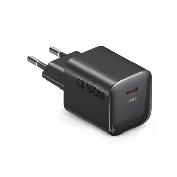 SBS φορτιστής τοίχου USB-C PD 20W μαύρο