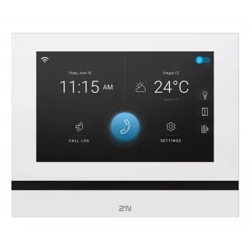 2N Indoor View Wi-Fi 7 ιντσών οθόνη αφής εσωτερική μονάδα, λευκό