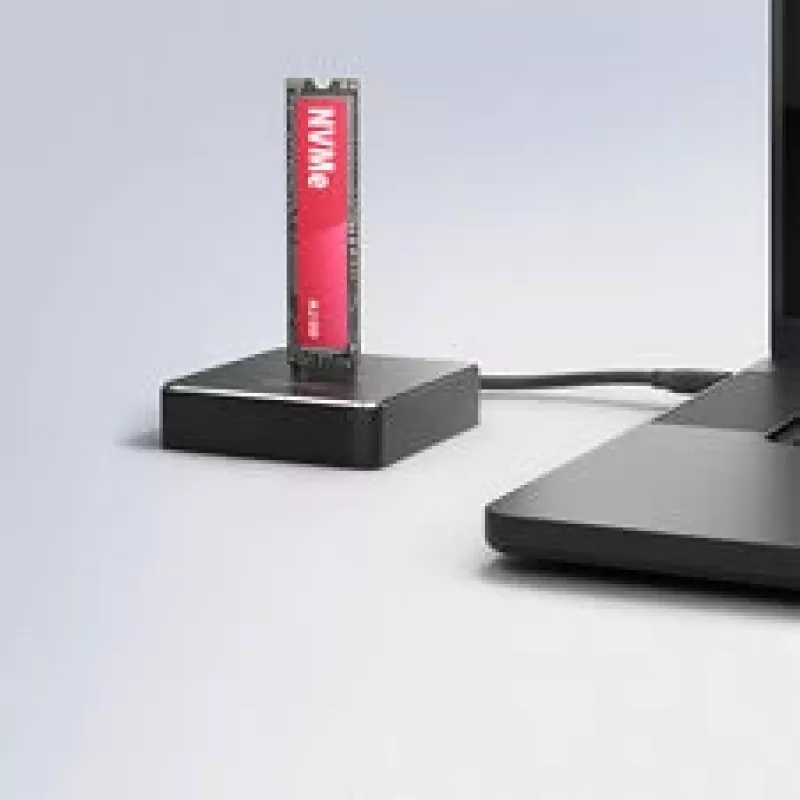 AXAGON ADSA-M2C11 USB-C 10Gbps σταθμός σύνδεσης για ένα M.2-NVMe ή SATA-SSD