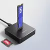 AXAGON ADSA-M2C11 USB-C 10Gbps σταθμός σύνδεσης για ένα M.2-NVMe ή SATA-SSD
