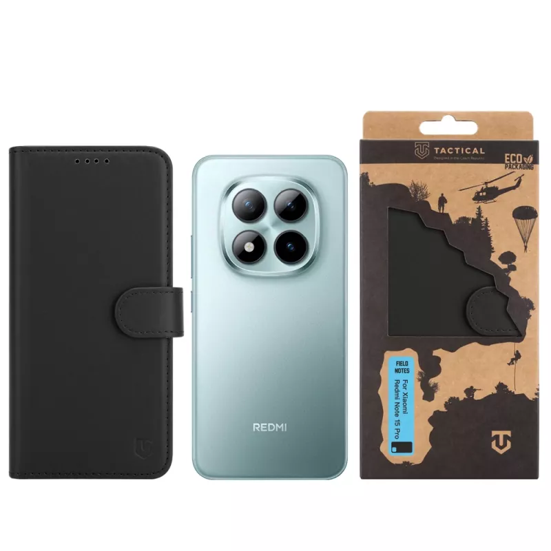 Tactical Book Cover Field Notes Redmi Note 15 Pro 5G μαύρο