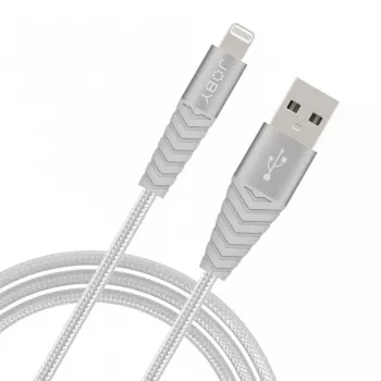 Καλώδιο Joby Charge and Sync Lightning, 1.2 m, ασημί (JB01814-BWW)