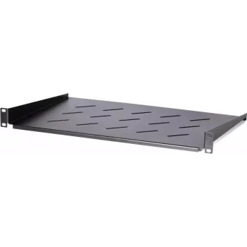 DSIT DS-FH1U250 ράφι σταθερό 1U για επιτοίχια ερμάρια βάθους 450 mm, βάθος 250 mm, αντοχή 25 kg, μαύρο