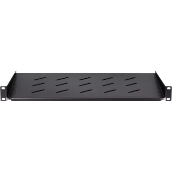 DSIT DS-FH1U250 ράφι σταθερό 1U για επιτοίχια ερμάρια βάθους 450 mm, βάθος 250 mm, αντοχή 25 kg, μαύρο