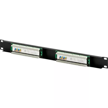DSIT DS-Patch5-16UTP 19 inch 1U CAT5e UTP patch panel 16 θυρών, μαύρο