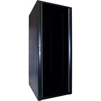 DSIT Rack διακομιστή 47U 19 ιντσών με γυάλινη πόρτα 600x800x2260mm Μαύρο