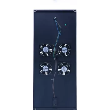 DSIT DS-FT120 Μονάδα ανεμιστήρα οροφής για rack διακομιστών 1200mm - 4 ανεμιστήρες με θερμοστάτη, 480 m³/h, 230V, Μαύρο