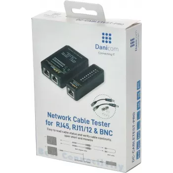 DSIT DC-CABLETEST-PRO Ελεγκτής καλωδίων δικτύου για U/UTP, F/UTP και SF/UTP, Cat5/Cat6