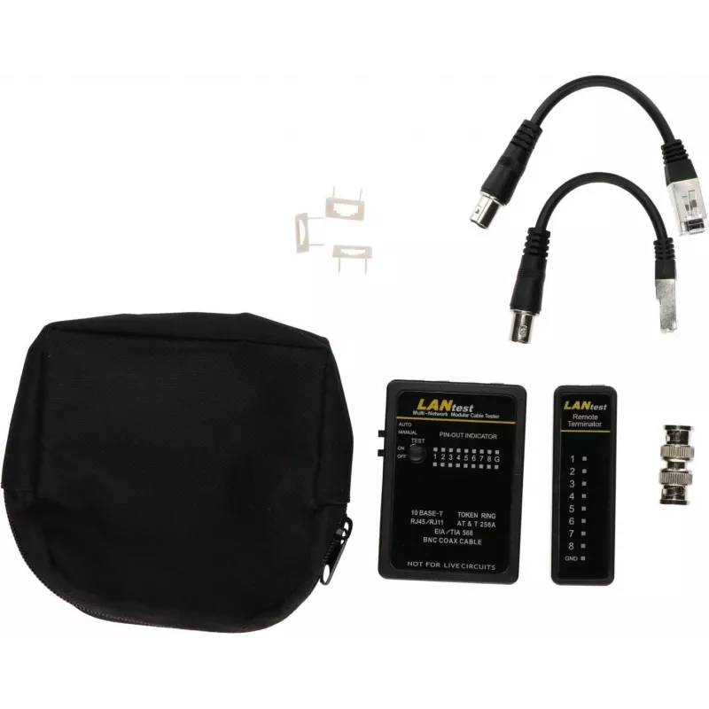 Δοκιμαστής καλωδίων δικτύου DSIT DC-CABLETEST-PRO για U/UTP, F/UTP και SF/UTP, Cat5/Cat6