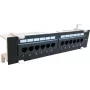 DSIT CAT 6a Patch panel τοίχου, 12-Port UTP, μαύρο
