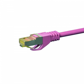DSIT Cat.7 S/FTP PiMF RJ45 καλώδιο δικτύου patch, ροζ, 2m